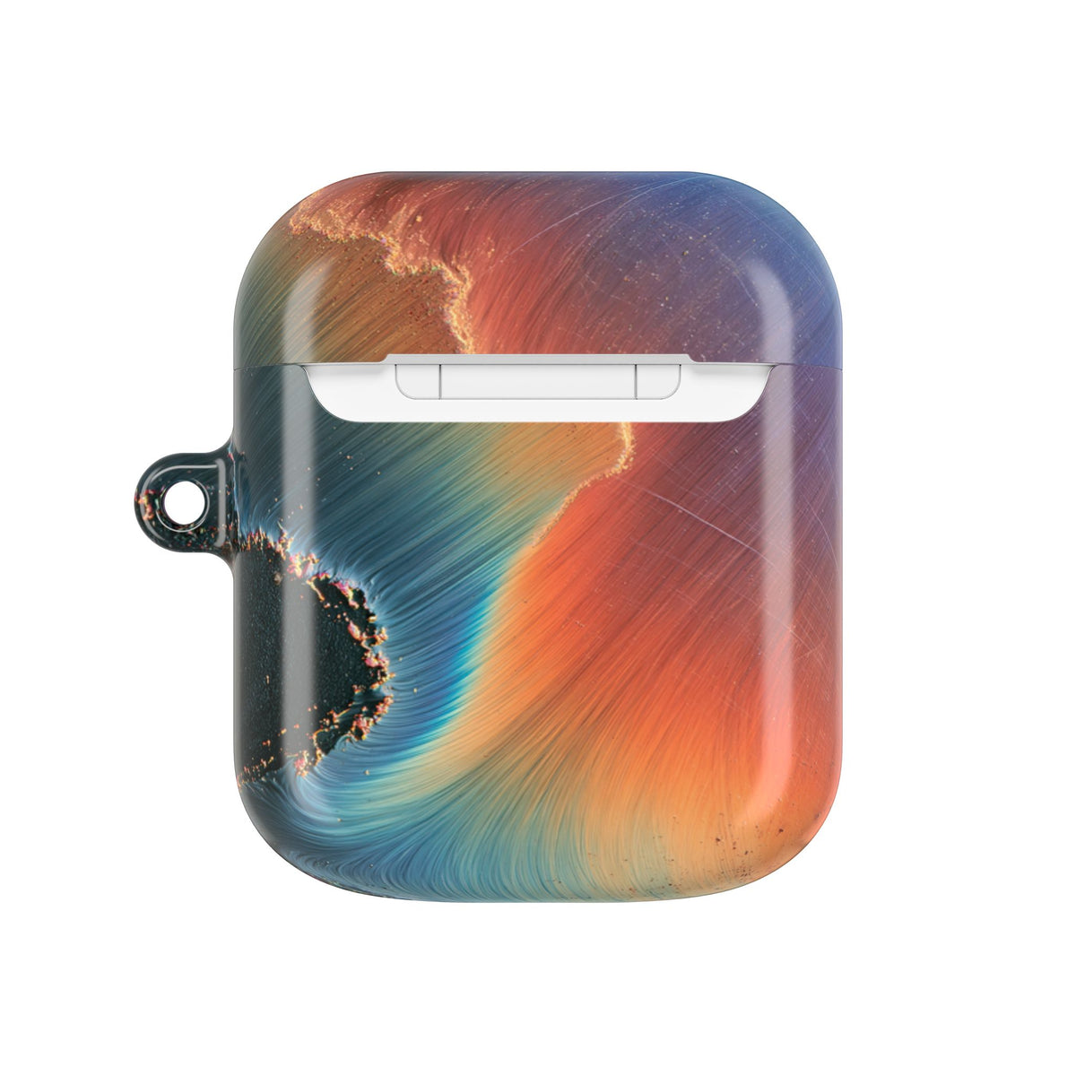Prismatic Aura Shift · Hard Case for AirPods & AirPods Pro · Blue