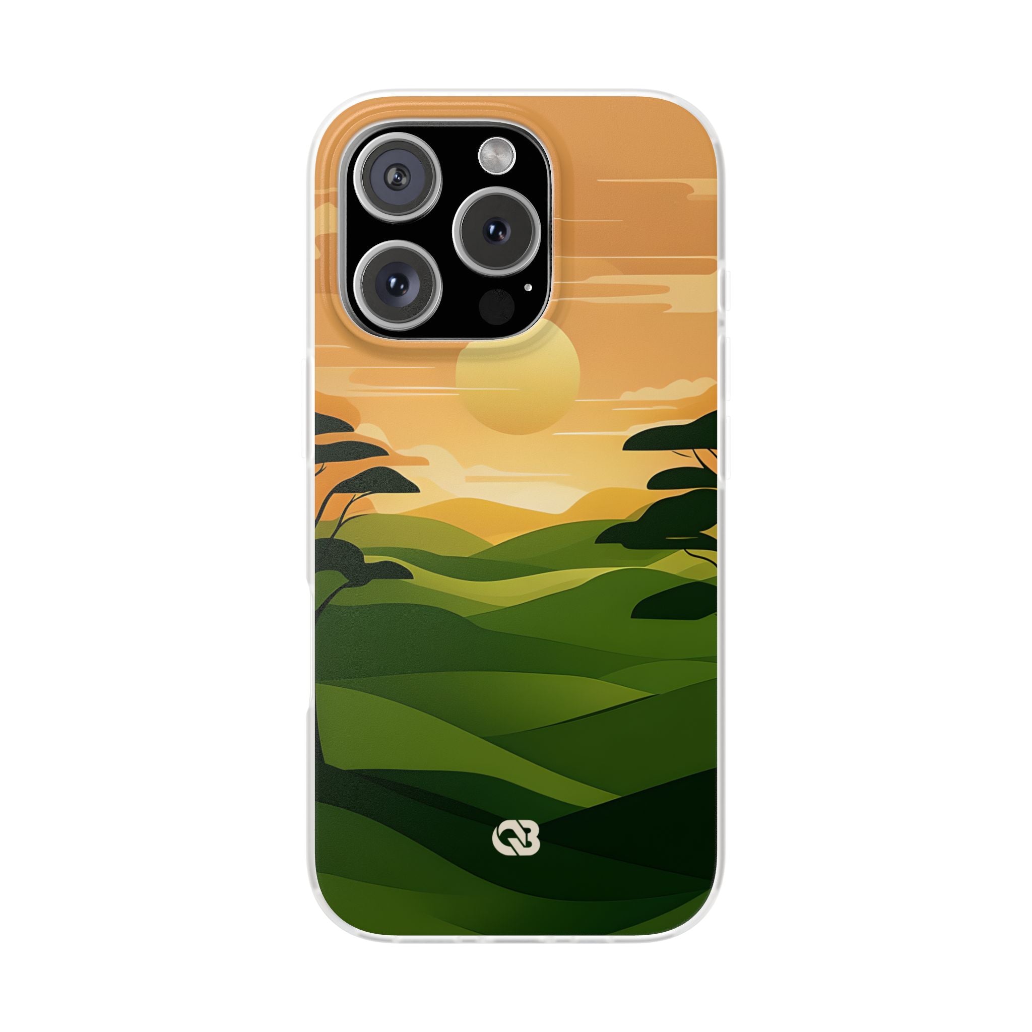 Verdant Horizon Sun · Soft Phone Case for iPhone