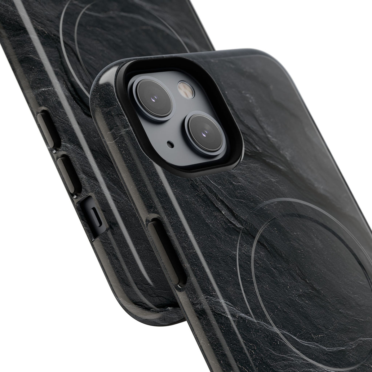 Black Tough 2.0 Magsafe Phone Case for iPhone - Midnight Slate Ridge