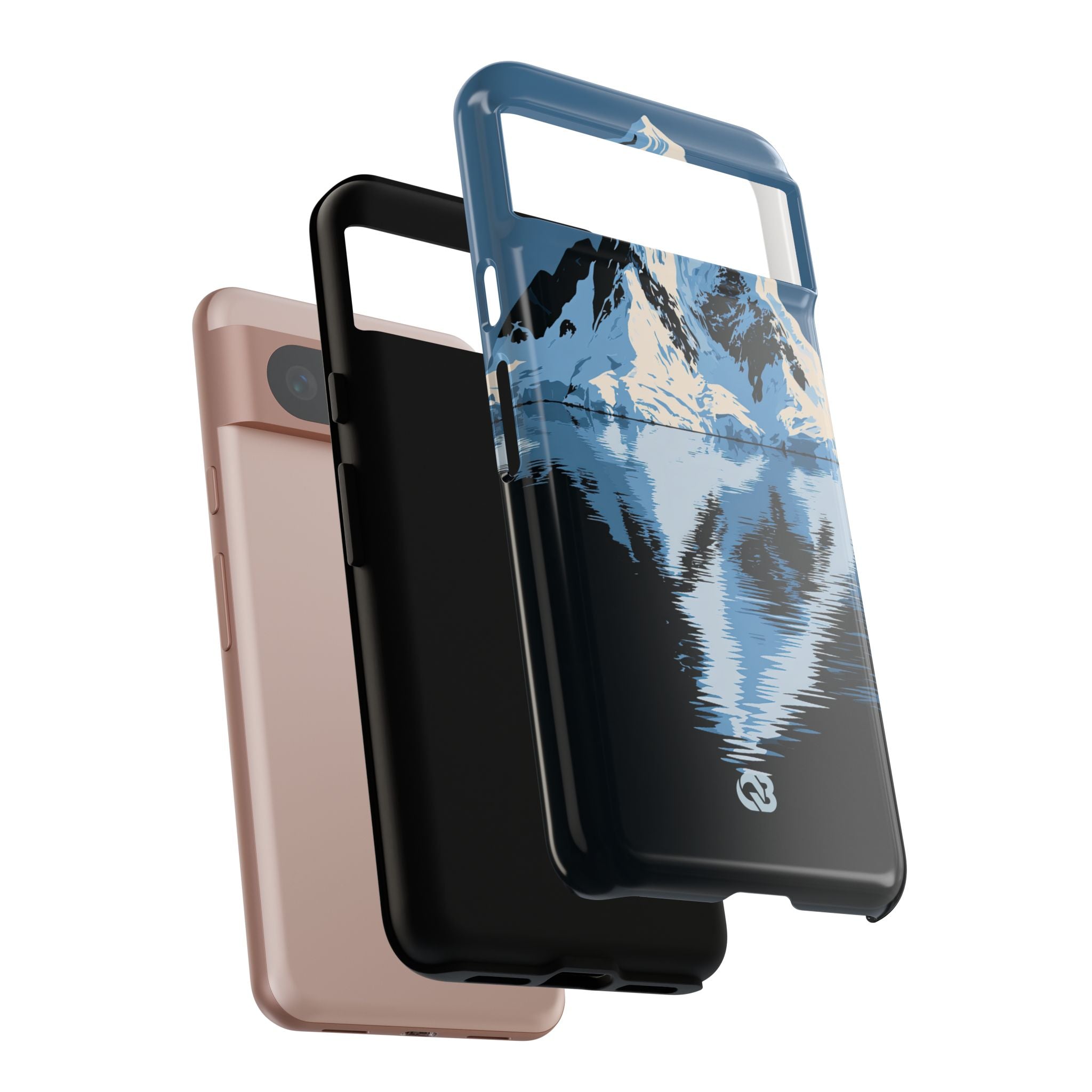 Blue Tough Phone Case for Google Pixel - Arctic Summit Mirror