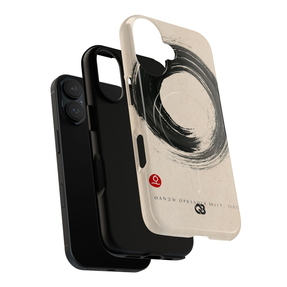 Zen Ensō Circle · Tough 2.0 Magnetic Phone Case for iPhone · Beige