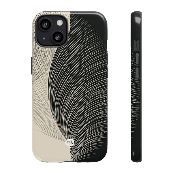 Minimal Frond Study · Tough Phone Case for iPhone · Black
