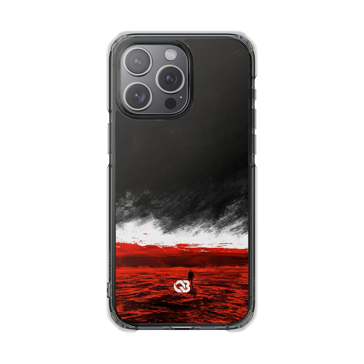 Crimson Horizon · Impact Magnetic Phone Case for iPhone · Black