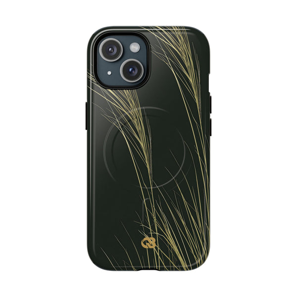 Golden Whispering Reeds · Tough 2.0 Magnetic Phone Case for iPhone · Green