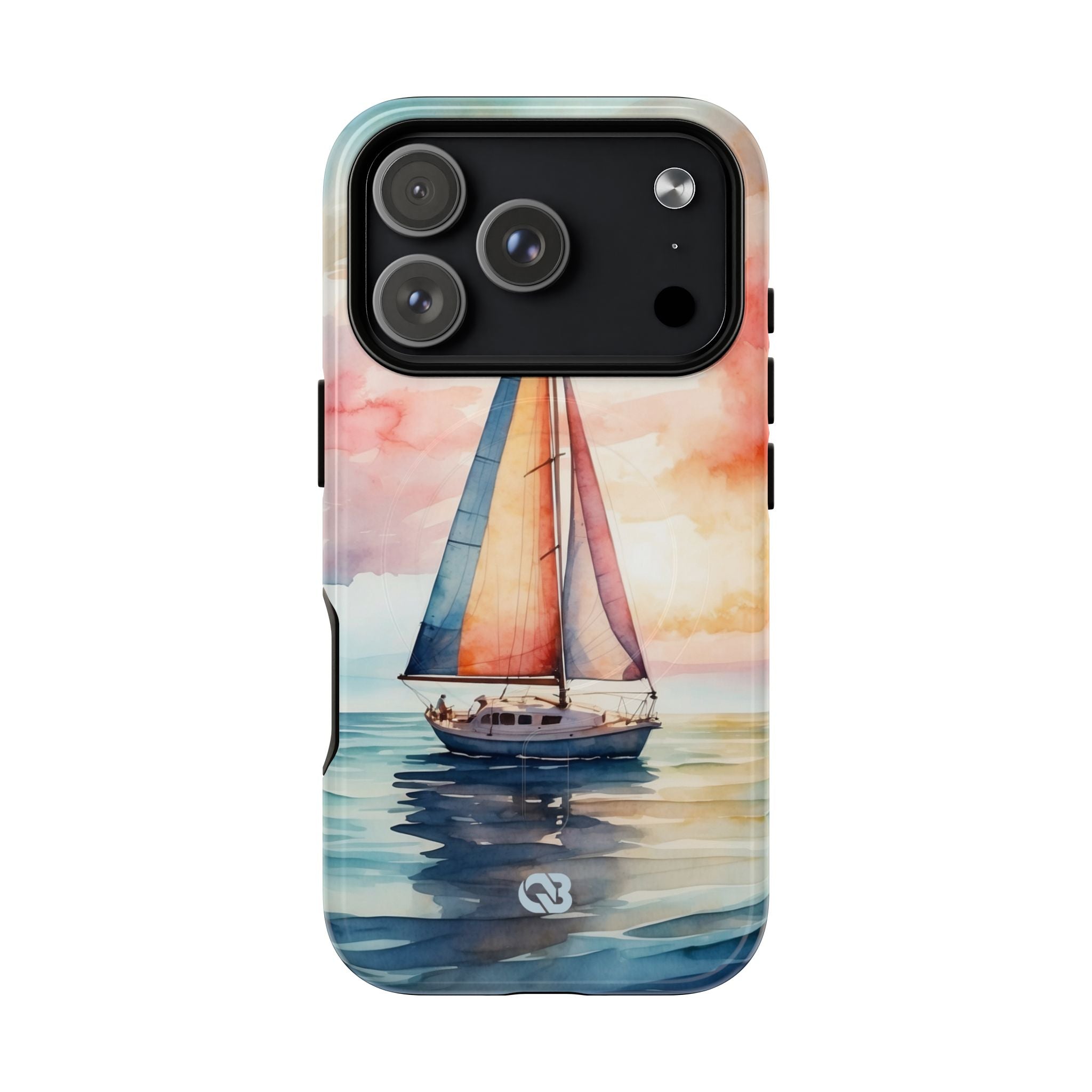 Crimson Horizon Sail · Tough+ Phone Case for iPhone · Magsafe