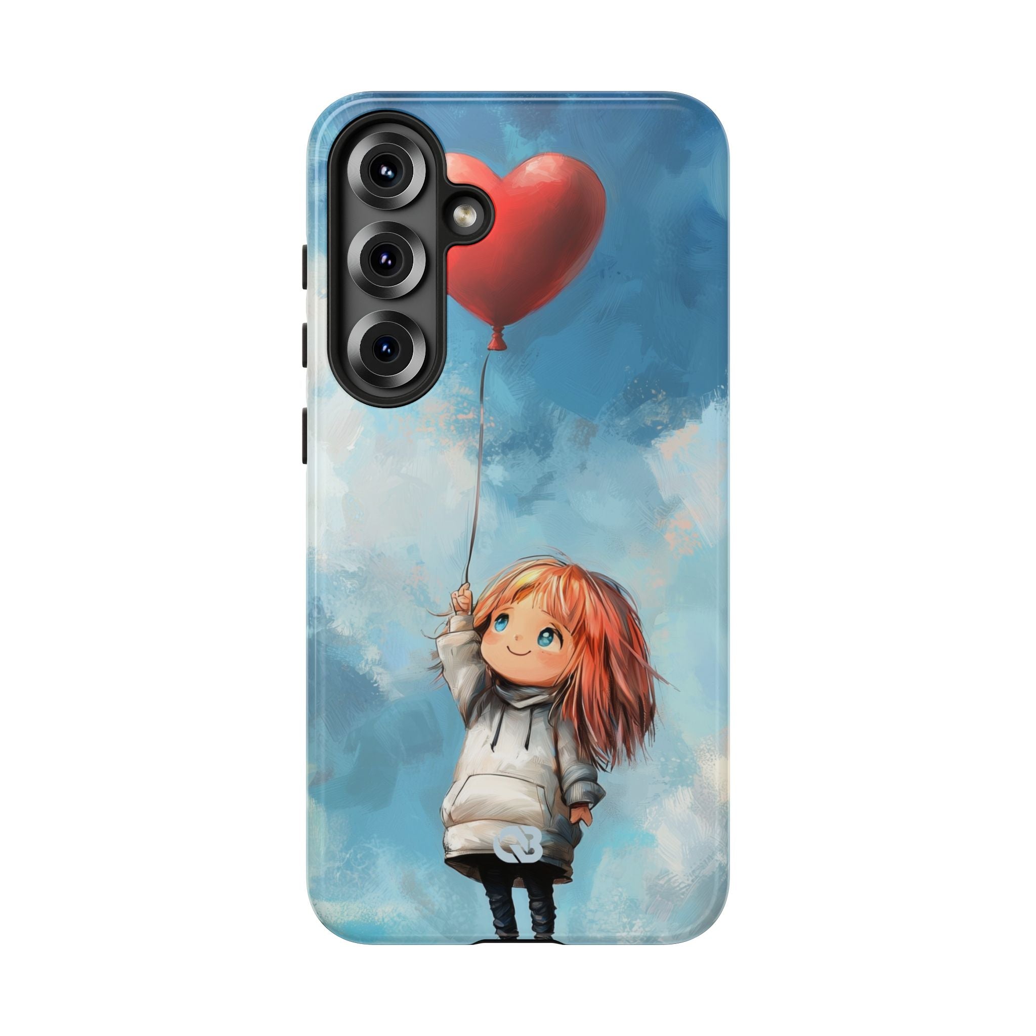 Crimson Heart Sky · Tough Phone Case for Samsung