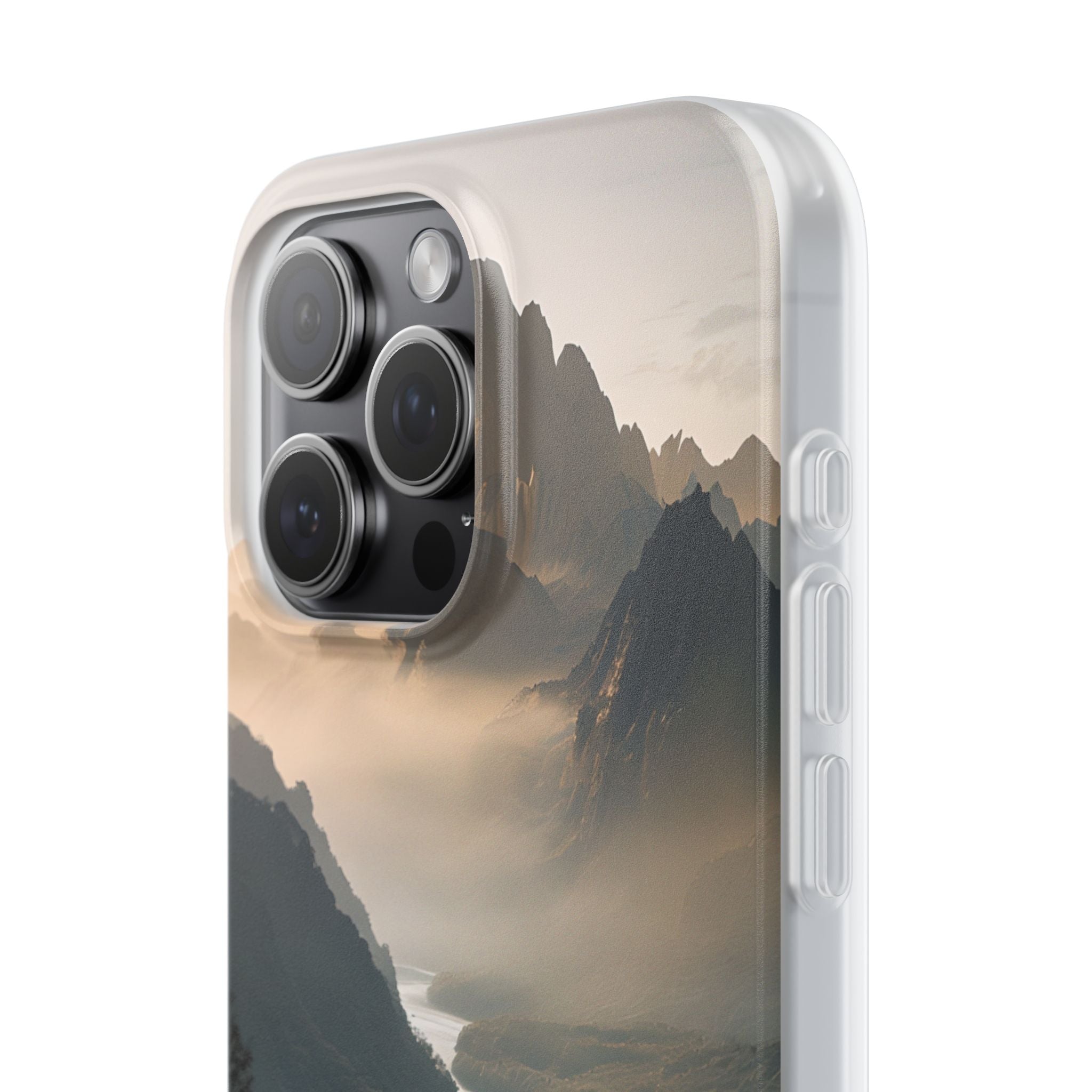 Golden Summit Valley · Soft Phone Case for iPhone