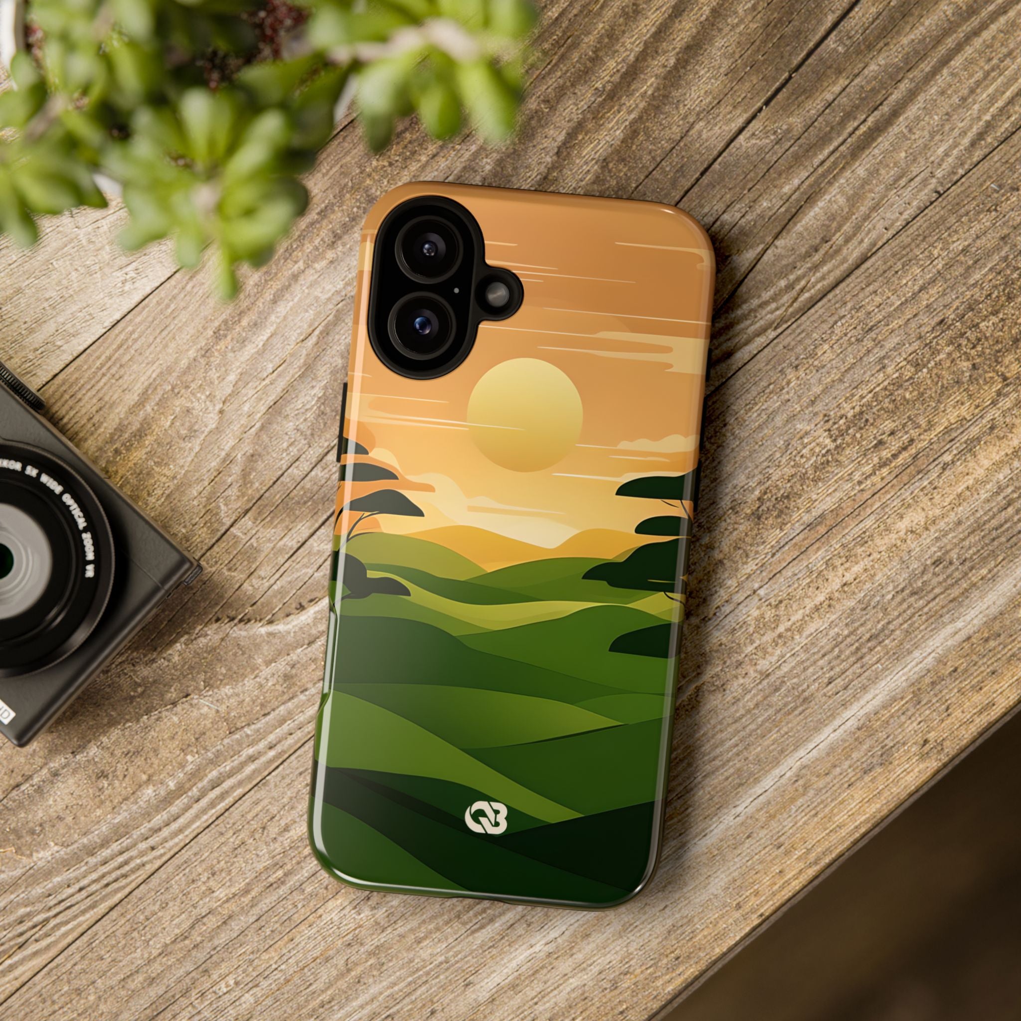 Verdant Horizon Sun · Tough Phone Case for iPhone