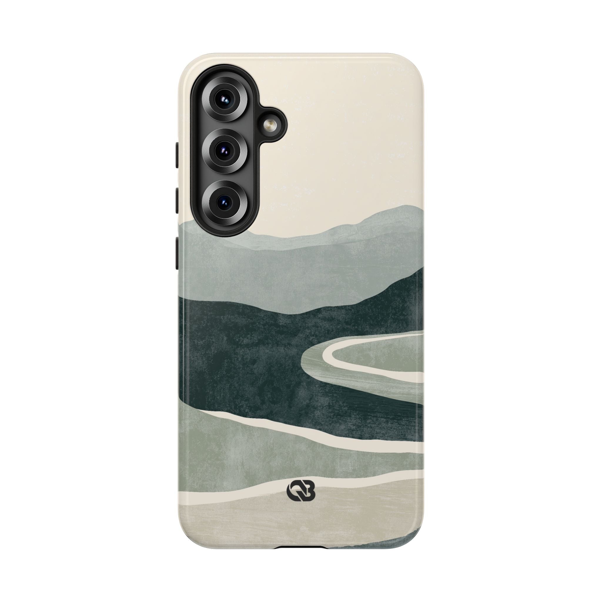 Green Tough Phone Case for Samsung - Misty Sage Valley