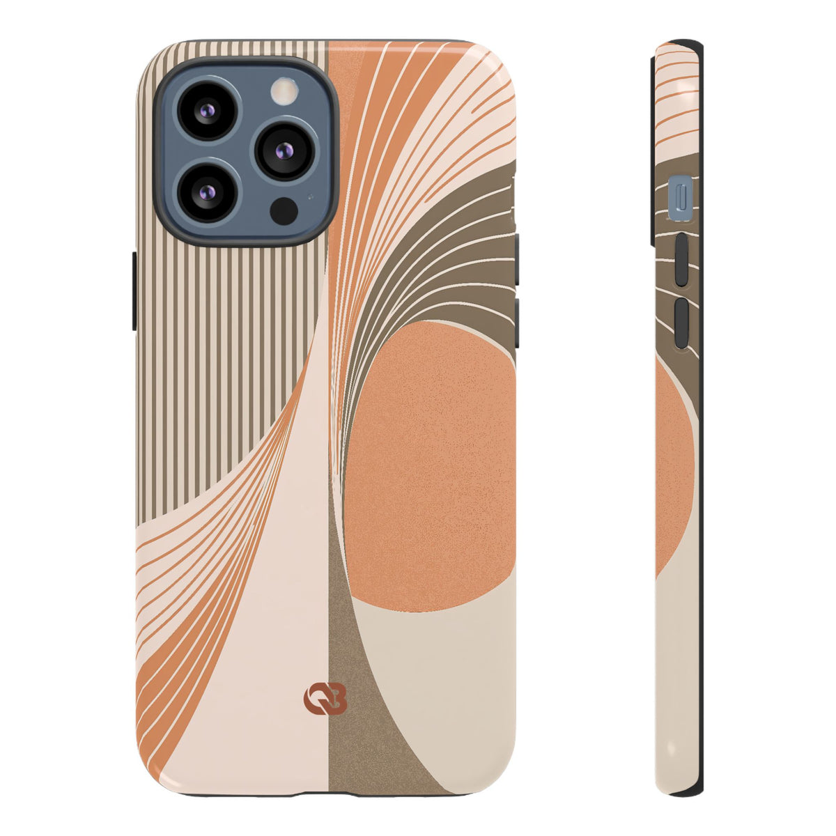 Terracotta Meridian · Tough Phone Case for iPhone · Orange
