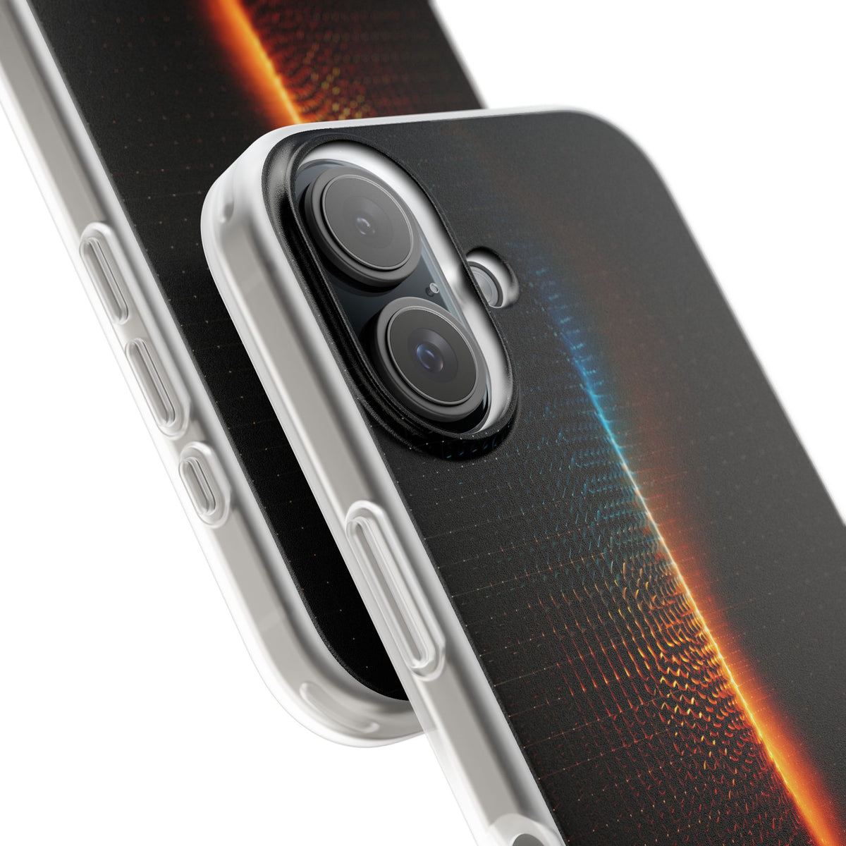 Luminous Refraction Grid · Lite Phone Case for iPhone · Black