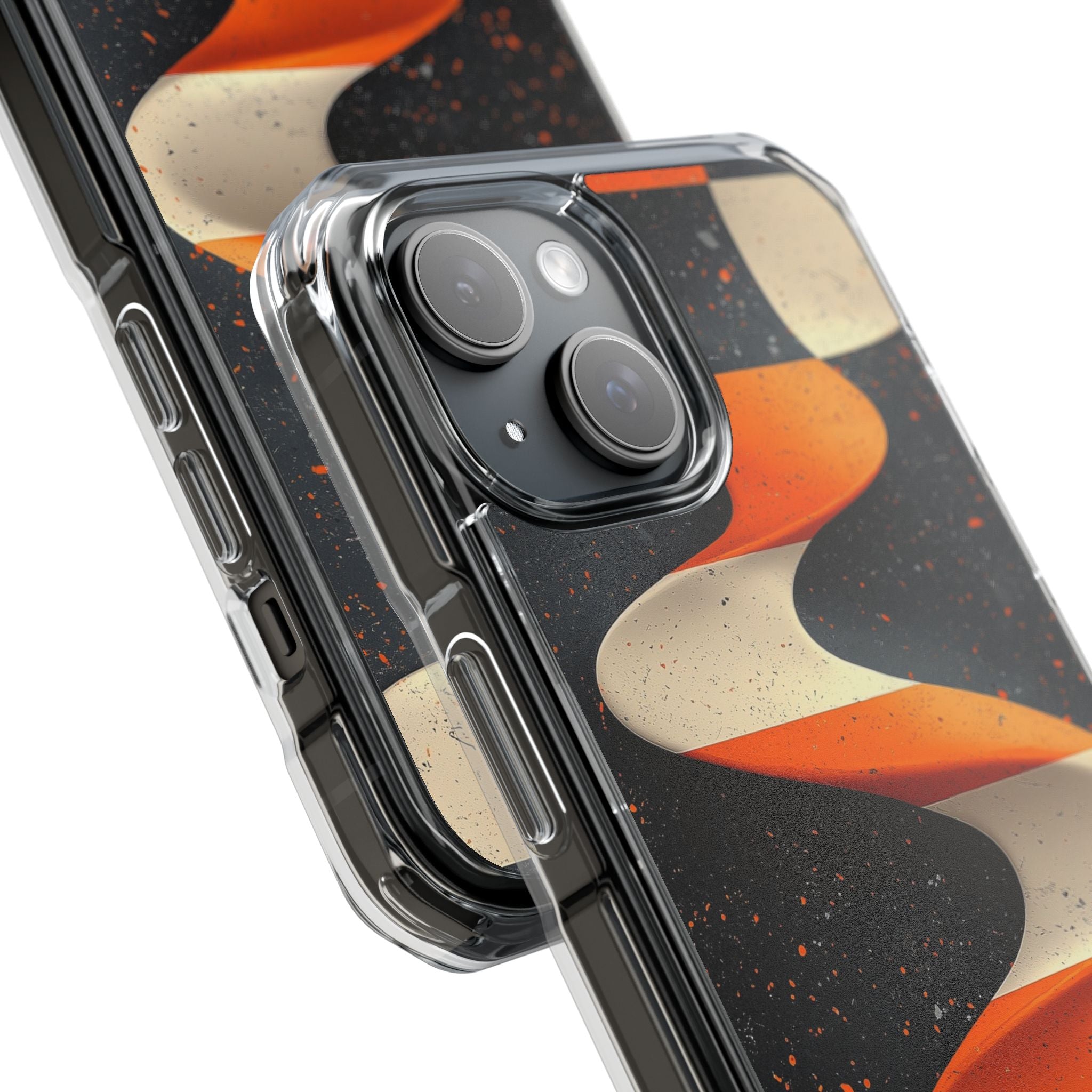 Orange Grit Twist · Impact Handyhülle für iPhone · Magsafe