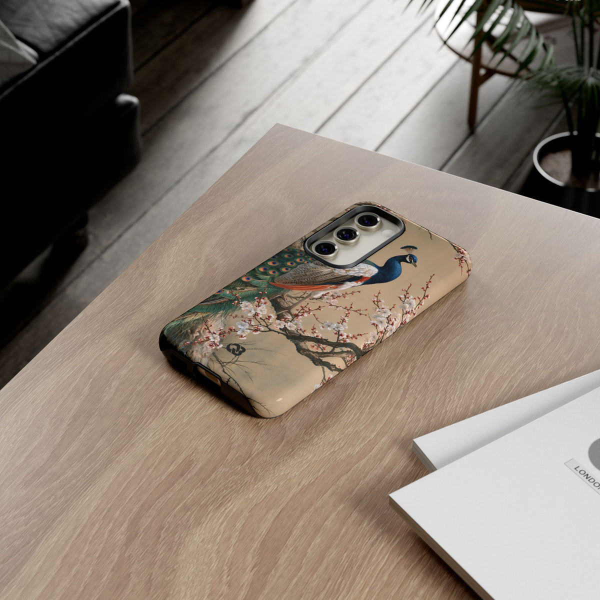 Imperial Peacock Blossom · Tough Phone Case for Samsung · Beige