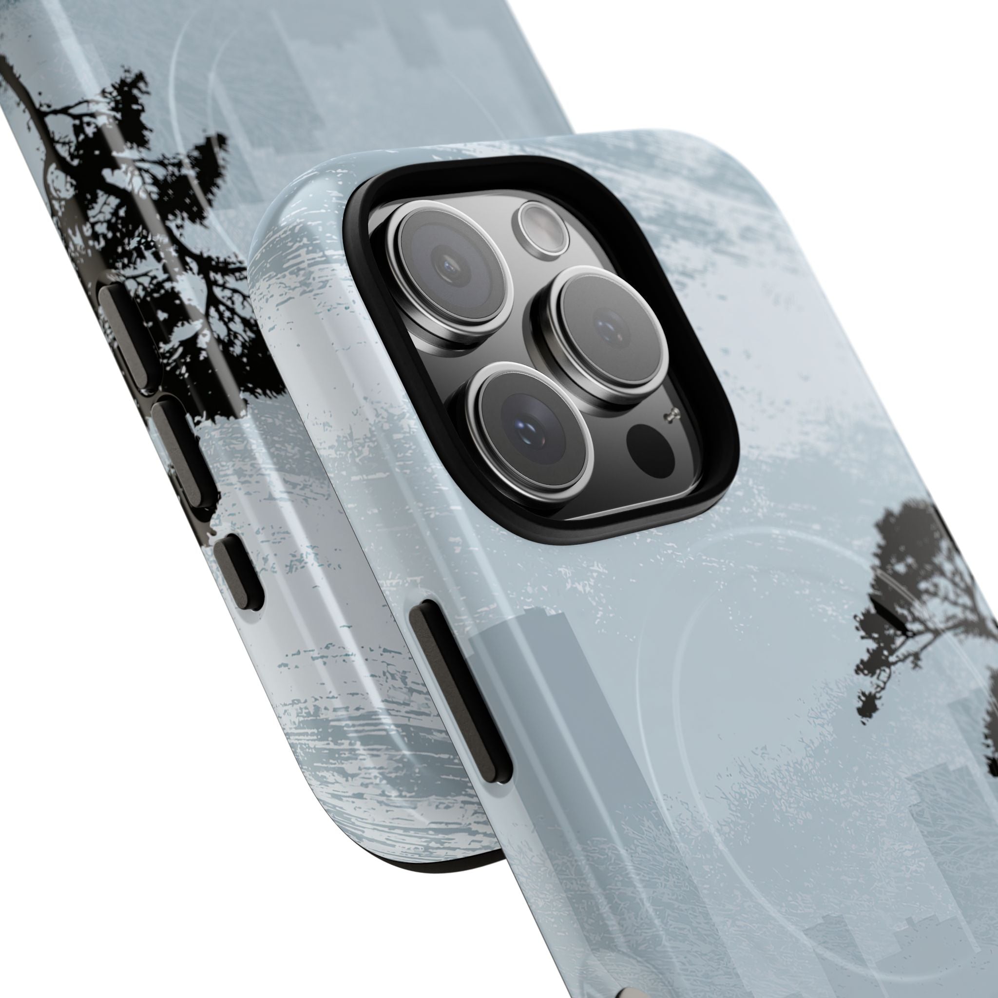 Grey Tough 2.0 Magsafe Phone Case for iPhone - Steel Slate Zen