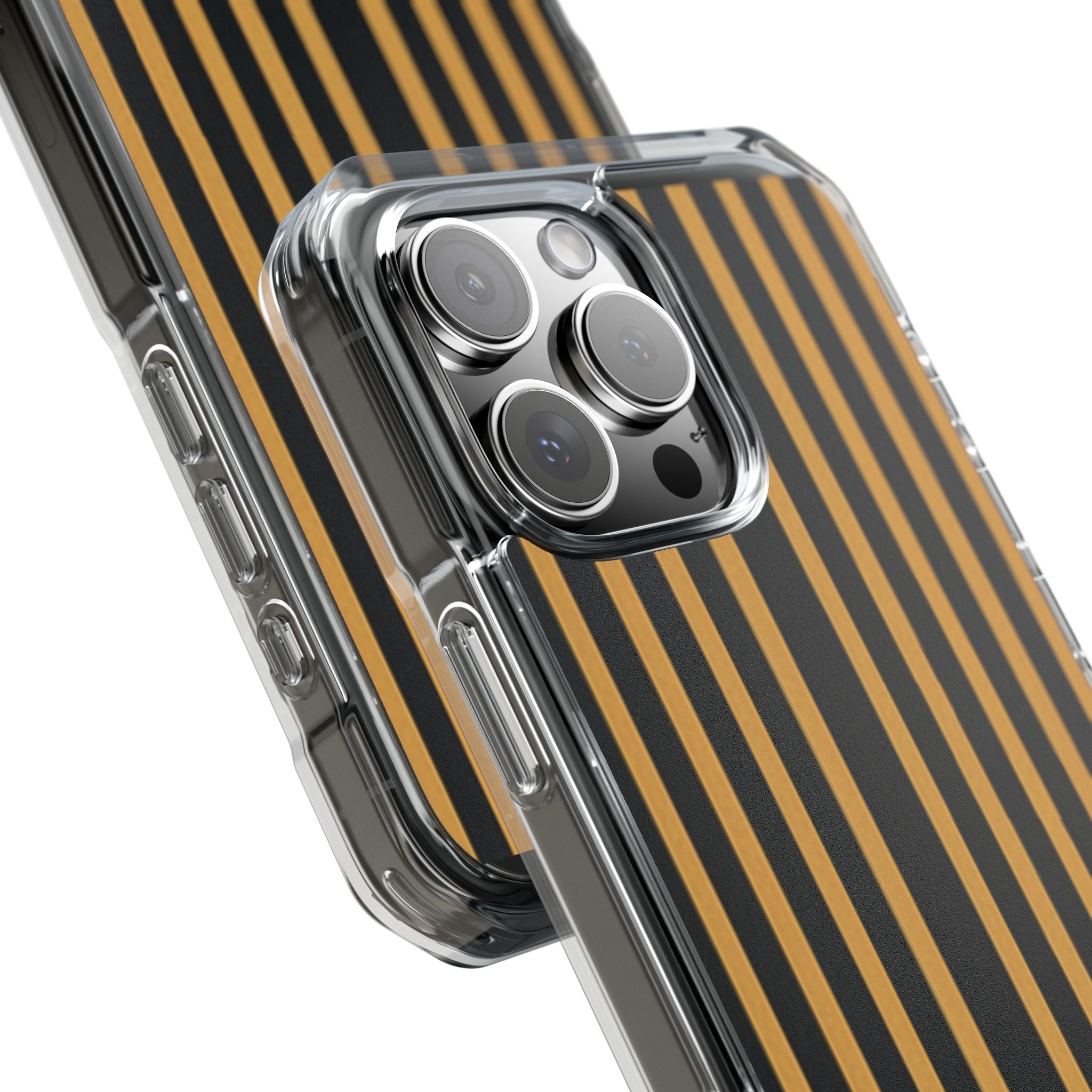 Golden Stripes iPhone 16 Pro Max Case - Impact