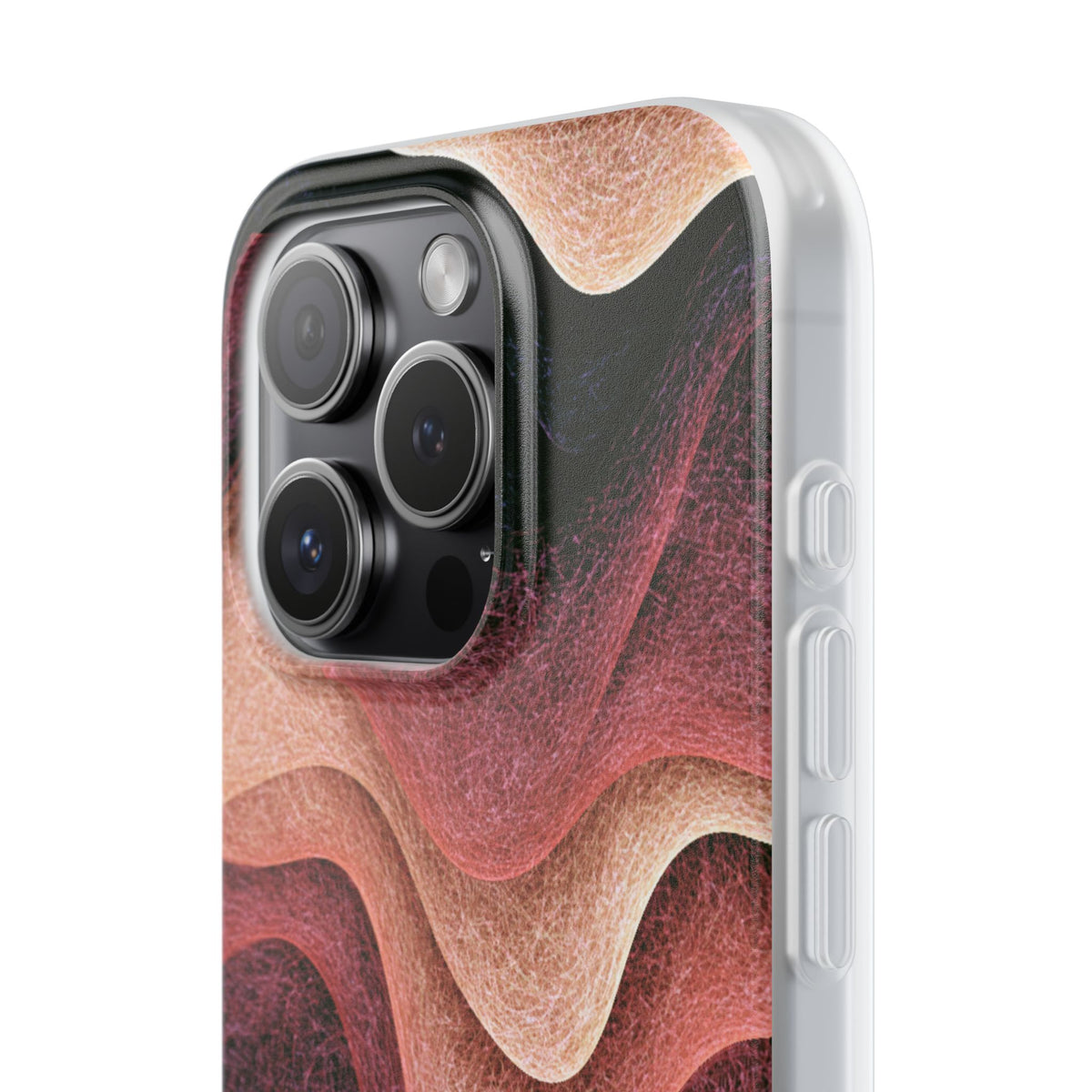 Rose Contour Waves · Lite Phone Case for iPhone · Pink