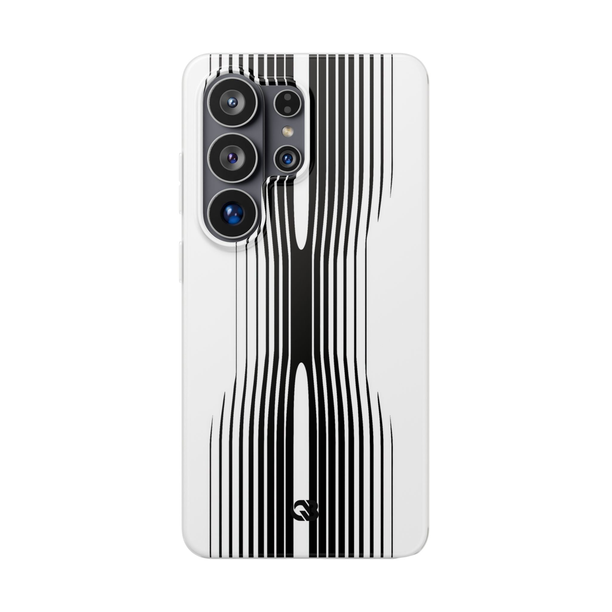 White Lite Phone Case for Samsung - Kinetic Mono Distortion