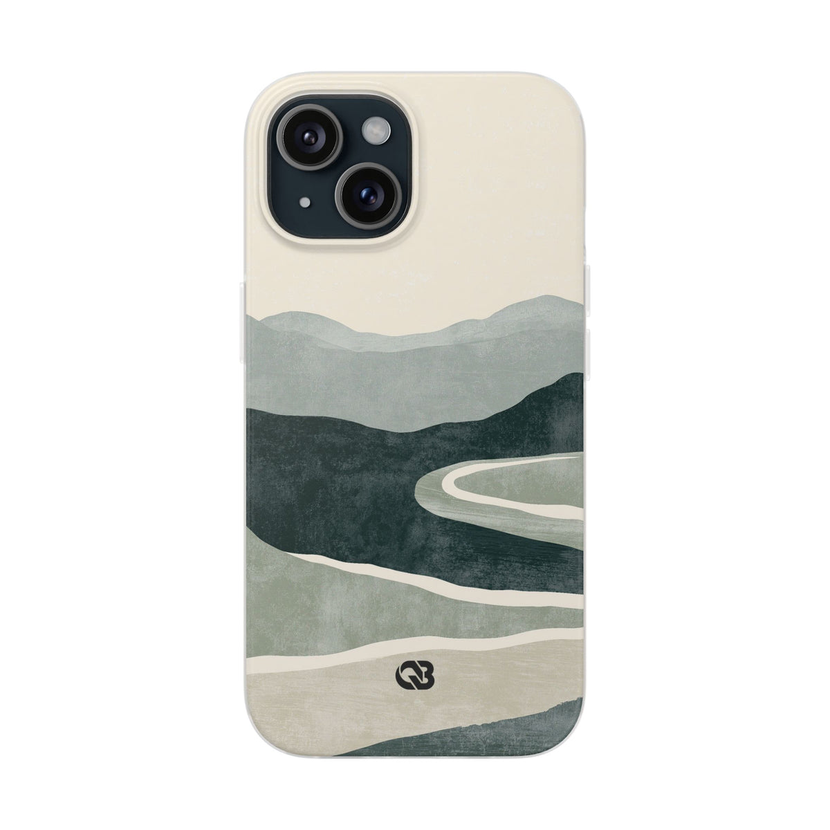Muted Valley Vista · Lite Phone Case for iPhone · Green