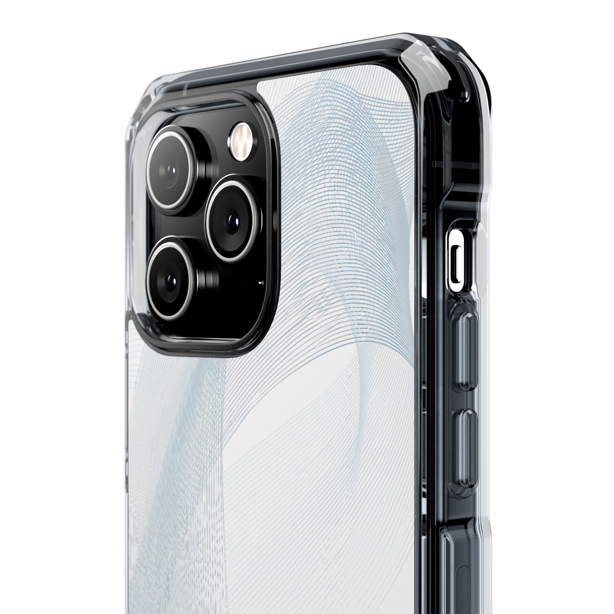 White Impact MagSafe Phone Case for iPhone - Arctic Line Current