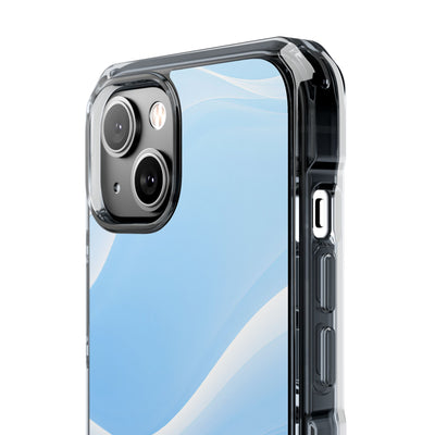 Blue Impact MagSafe Phone Case for iPhone - Glacial Blue Silk