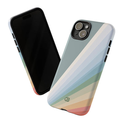 Green Tough Phone Case for iPhone - Sage Prism Beam