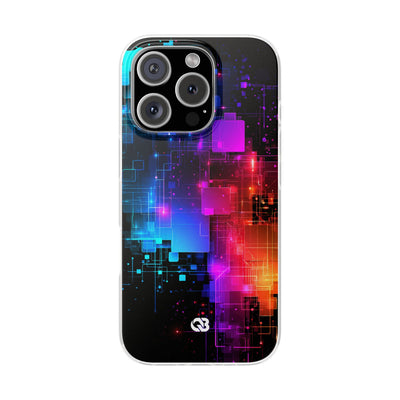 Spectral Circuit Grid · Lite Phone Case for iPhone ·  Black