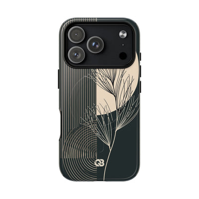 Black Tough 2.0 Magsafe Phone Case for iPhone - Obsidian Sand Willow
