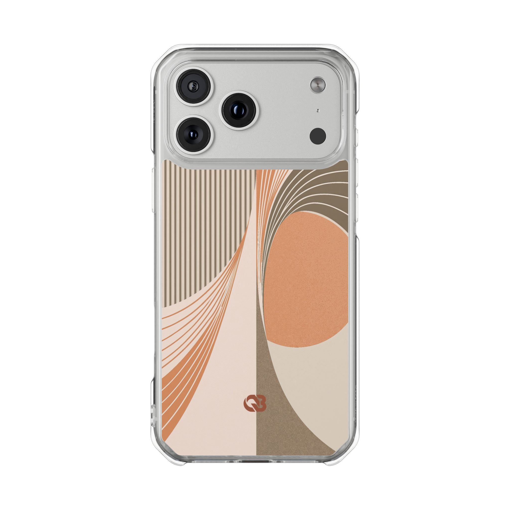 Orange Impact MagSafe Phone Case for iPhone - Desert Arc Horizon