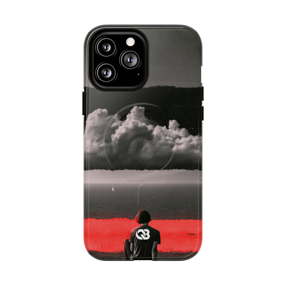 Crimson Horizon · Tough 2.0 Magnetic Phone Case for iPhone · Black