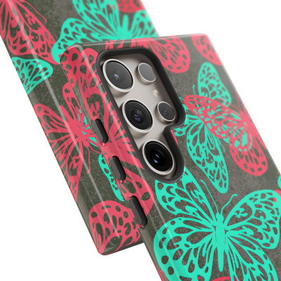 Electric Papillon · Tough Phone Case for Samsung · Pink
