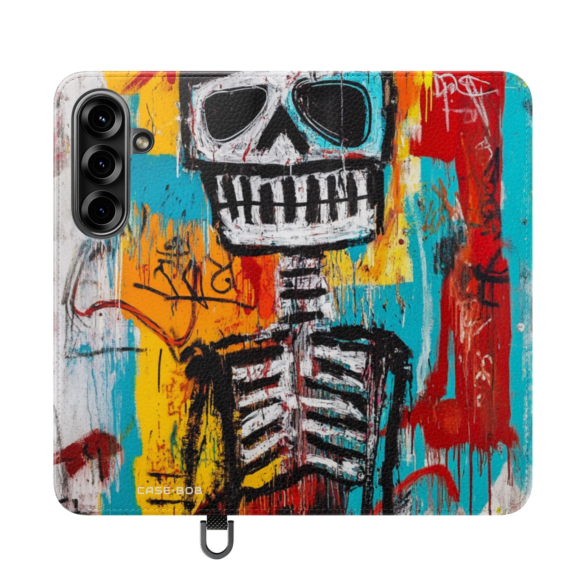 Neon Skull Chaos - Samsung S25 Case - Wallet