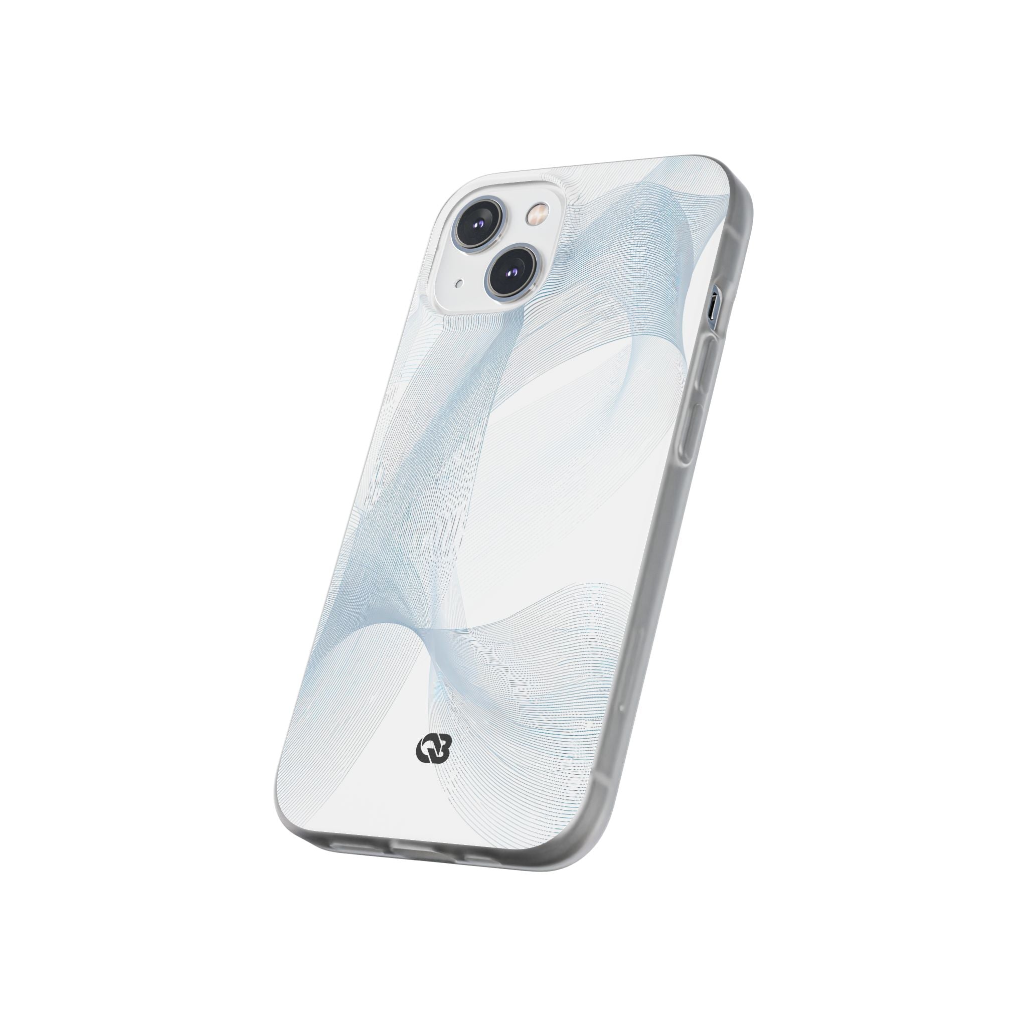 White Lite Phone Case for iPhone - Arctic Line Current