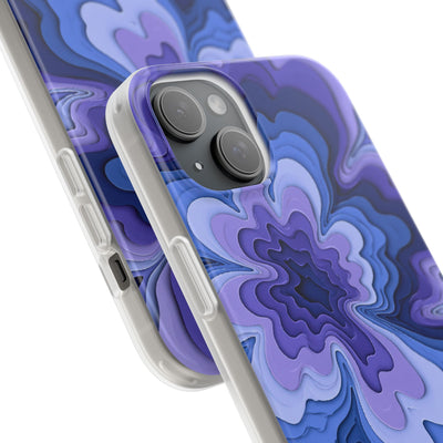 Periwinkle Strata Bloom · Lite Phone Case for iPhone ·  Purple