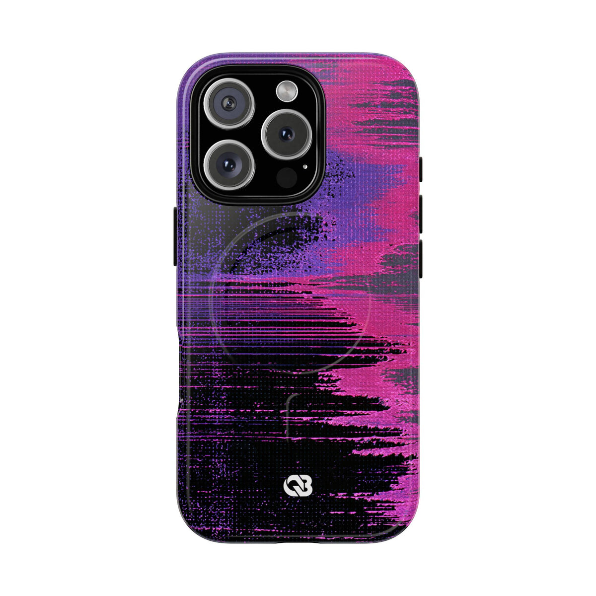 Neon Signal Shift · Tough 2.0 Magnetic Phone Case for iPhone · Purple