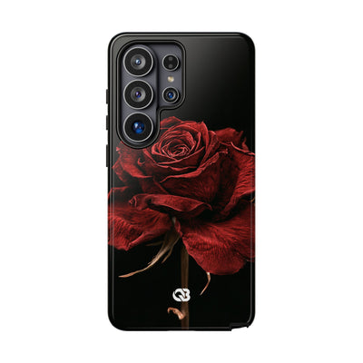 Crimson Noir Rose · Tough Phone Case for Samsung · Black