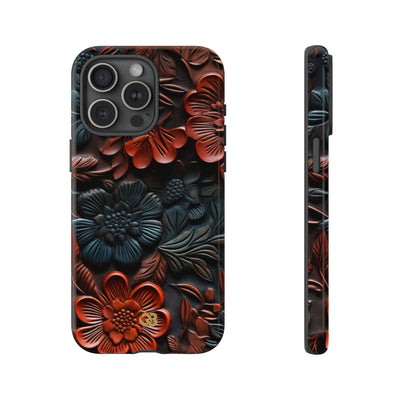 Carved Earth Bloom · Tough Coque de téléphone pour iPhone