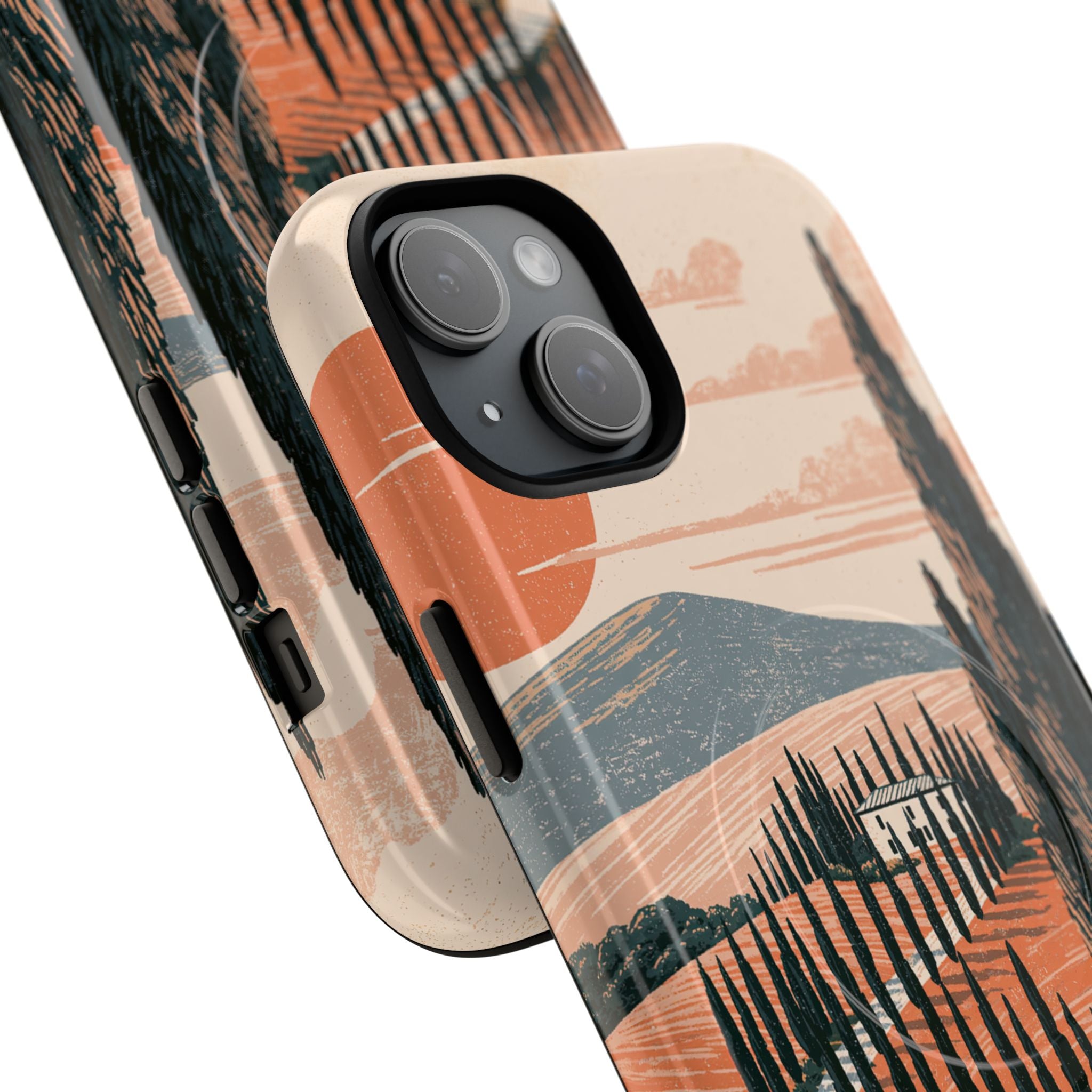 Orange Tough 2.0 Magsafe Phone Case for iPhone - Terracotta Ridge Trail