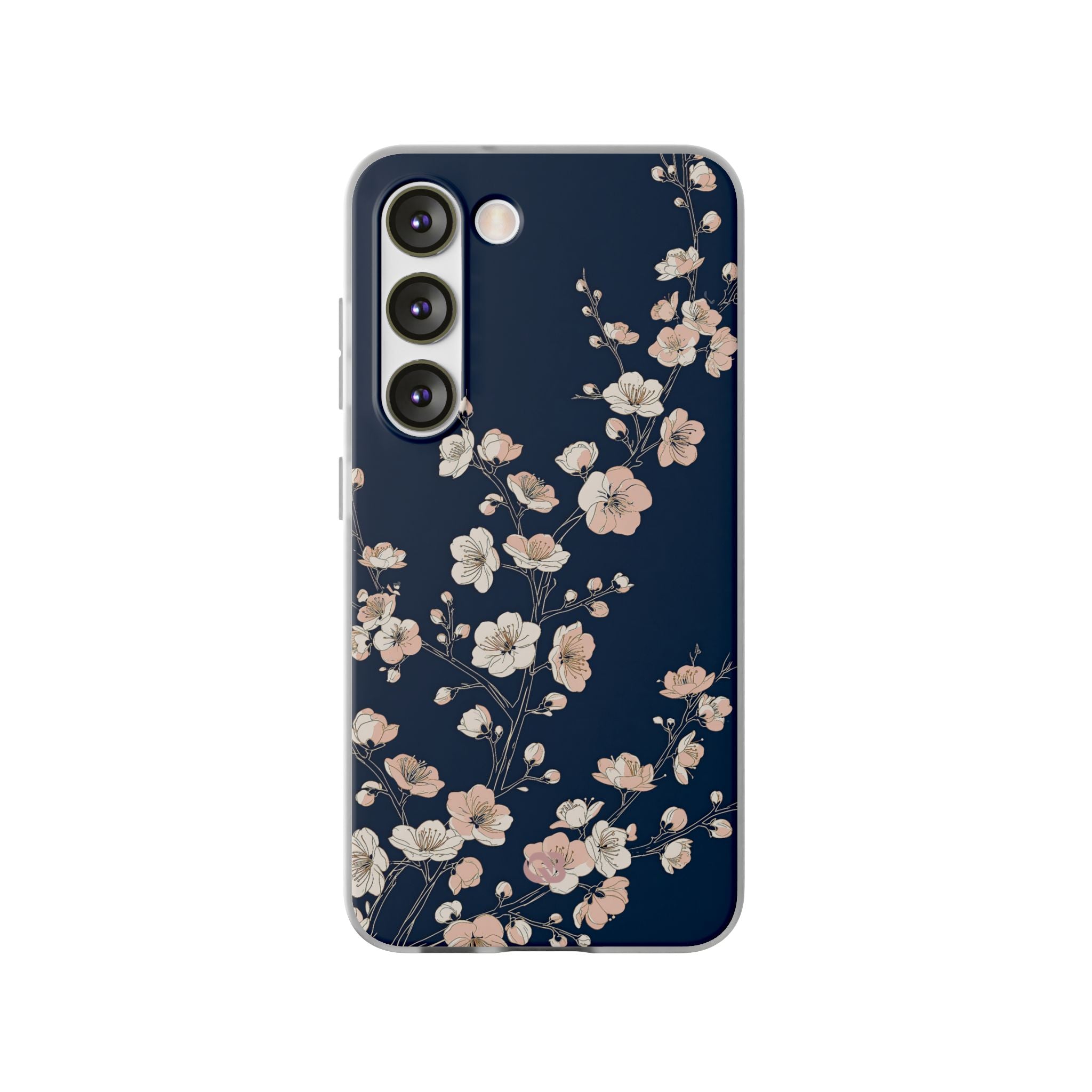 Blue Lite Phone Case for Samsung - Midnight Peach Sakura