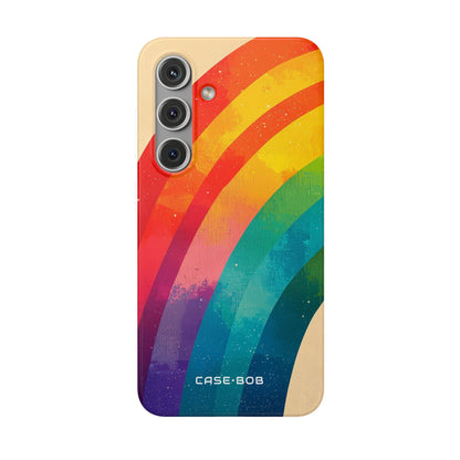 Textured Rainbow Arc Samsung S24 Case - Soft