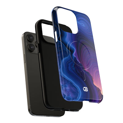 Radiant Strata · Tough 2.0 Magnetic Phone Case for iPhone · Blue