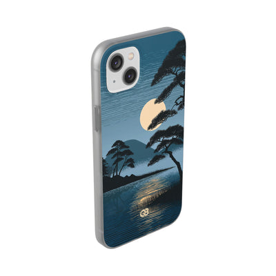 Blue Lite Phone Case for iPhone - Midnight Kyoto Pine