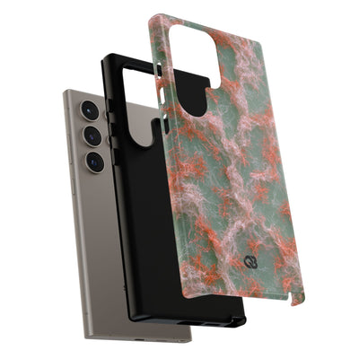 Coral Pixel Matrix · Tough Phone Case for Samsung · Green