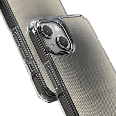 Beige Impact MagSafe Phone Case for iPhone - Carbon Screen Grid