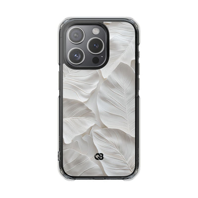 Sculpted Ivory Leaves · Impact Phone Case for iPhone · Magsafe