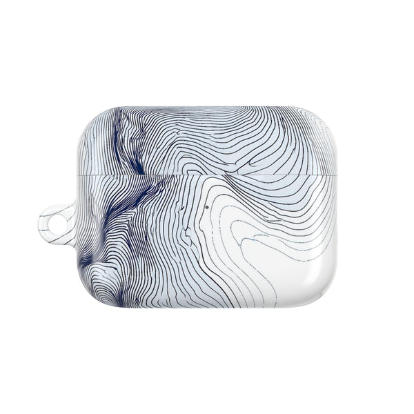 Nordic Ridge Contour · Hard Case for AirPods & AirPods Pro · White