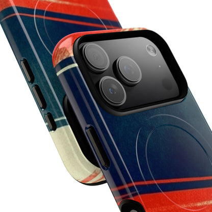 Blue Diagonal Motion iPhone 17 Pro Case - Tough+ - CASE•BOB