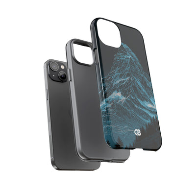 Glacial Alpine Peak · Tough Phone Case for iPhone · Blue