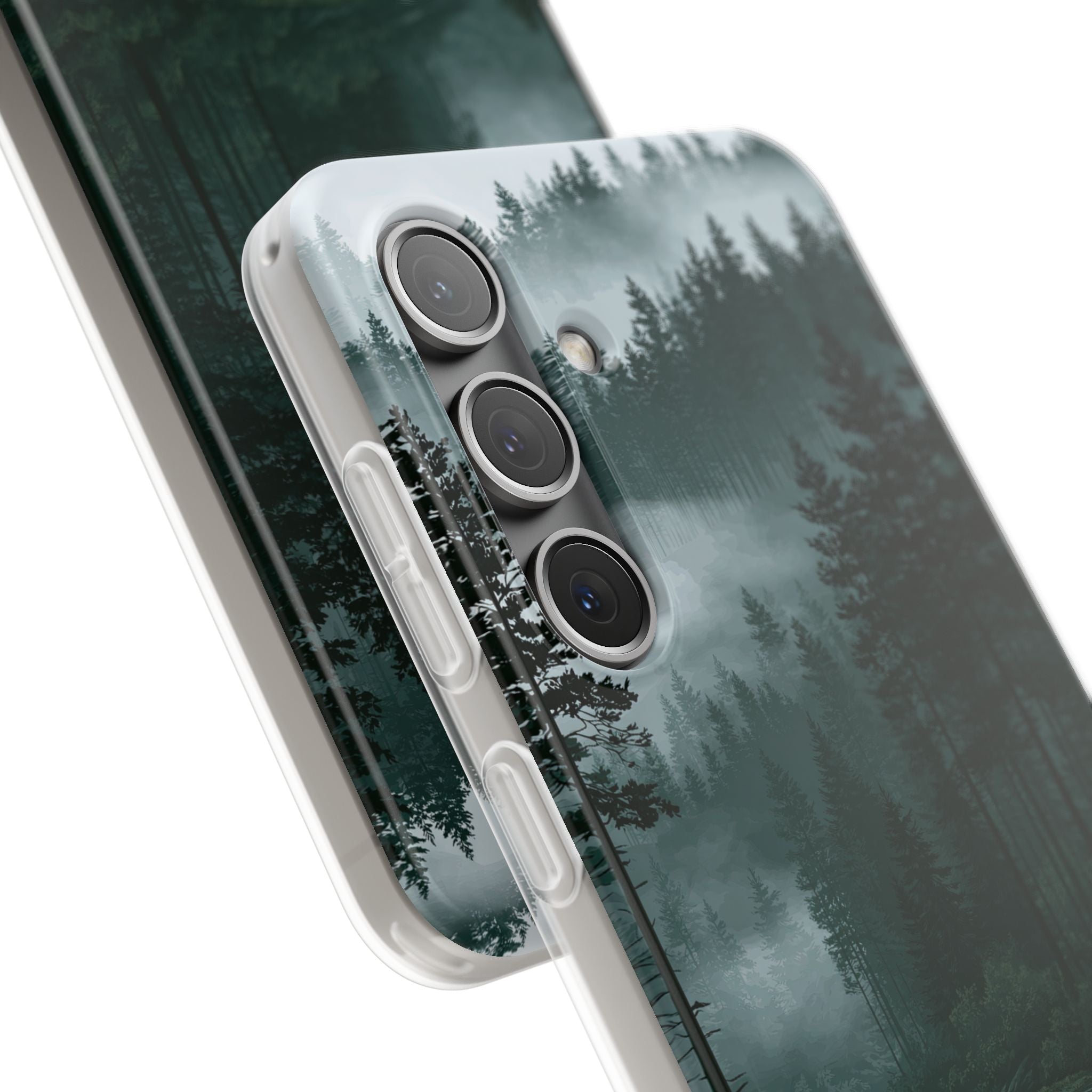 Green Lite Phone Case for Samsung - Misty Evergreen Mirror
