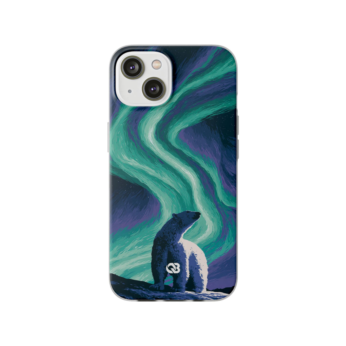Arctic Aurora Bear · Lite Phone Case for iPhone ·  Teal