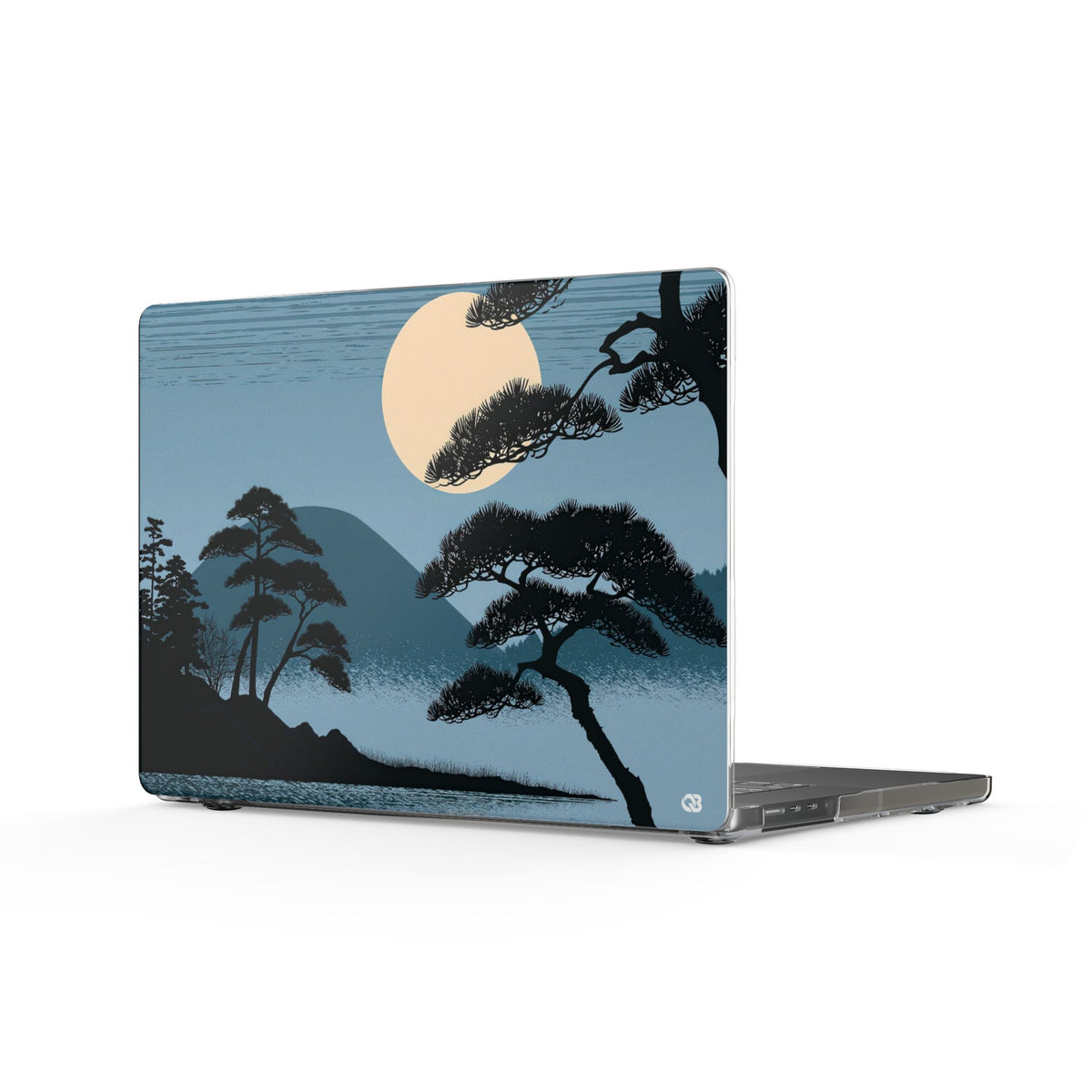 Moonlit Pine Horizon · Clear Hard Case for MacBook · Blue